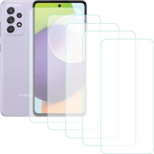 Samsung Galaxy A52 / A52s 5G Temperli Cam Ekran Koruyucu 5li Eko Paket