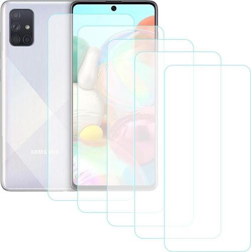 Samsung Galaxy A71 Temperli Cam Ekran Koruyucu 5li Eko Paket