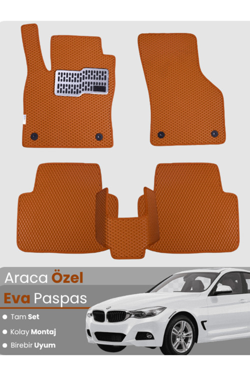 Bmw 3 Serisi F34 Gran Turismo (2012-2019) Uyumlu Eva Paspas Tam Set–Araca Özel,Su Geçirmez