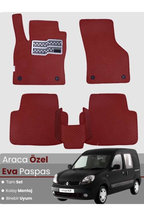 Renault Kangoo 1 (1997-2007) Uyumlu Eva Paspas Tam Set–Oto Paspas,Araca Özel
