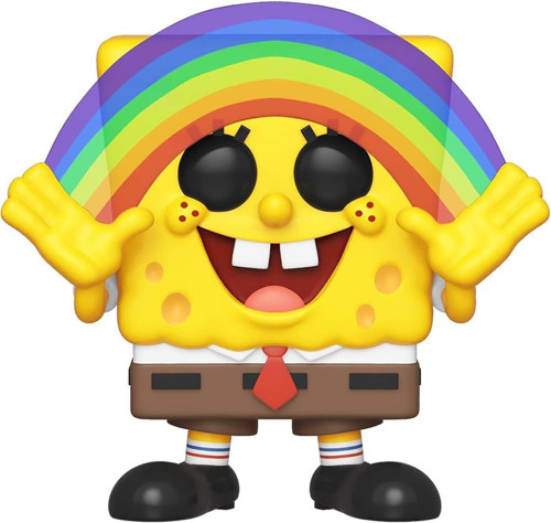 39552 Pop Vinyl Squarepants S3: Spongebob (Rainbow) Sammelbares Spielzeug, Mehrfarben