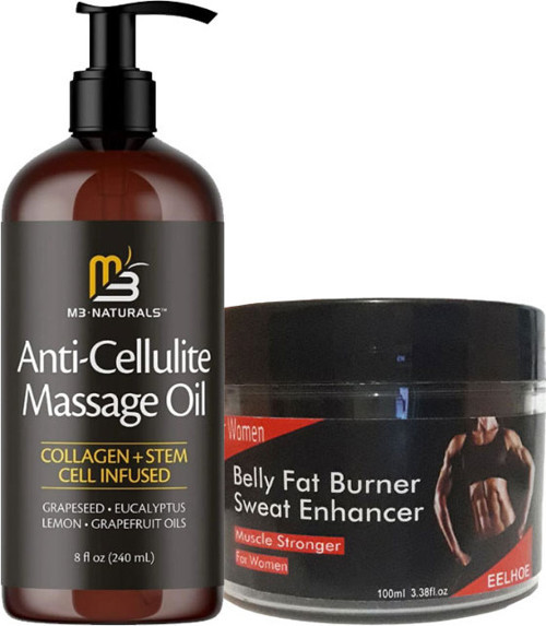 Kadınlar Için Eelhoe Fatburnerwoman 100 Ml + Anti-Cellulite Massage Oil 240 Ml Masaj Yağı