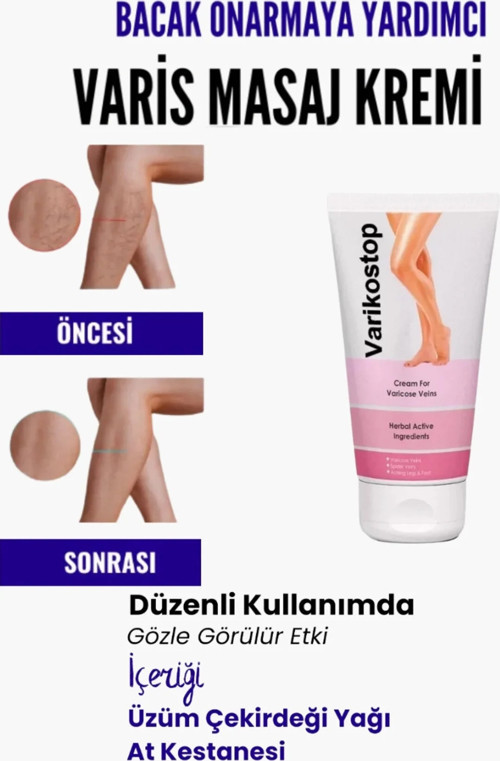 Bacak Varikostop Masaj Kremi 200 Ml