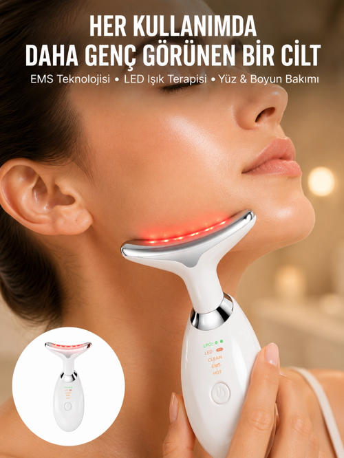 Led Işık Destekli Karşıtı Yüz Bakım Aleti Yeni Nesil
