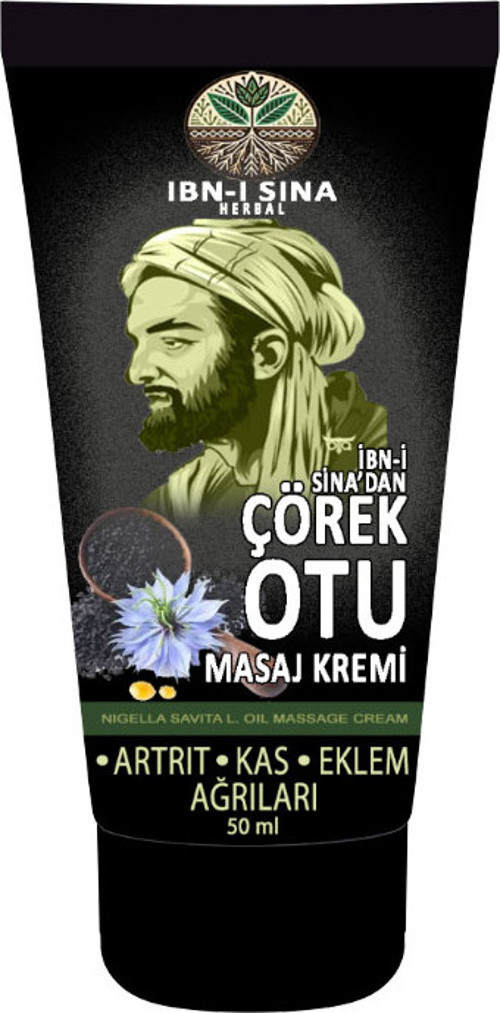 2 Adet Ibn-I Sina Çörek Otu Kremi 50 Ml Sırt Bel Kas Diz Iskelet Agrilarina Harici Uygulama Teskin E