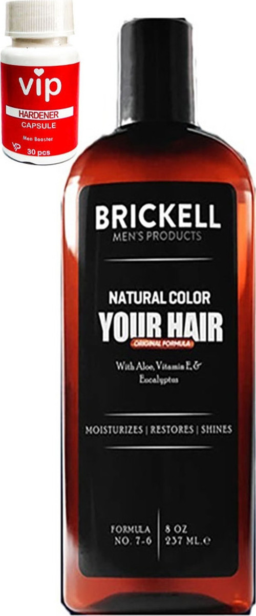 Brickell Erkeklere Saçsakal Beyazlıkgiderici 237 Ml Şampuan + Vip Performans30 Lu