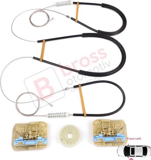 Audi A4 S4 B8 8KH 8K5 8K2 2008-2015 4/5 Kapı 8K0837461 İçin Elektrikli Ön Sol Cam Kriko Tamir Seti