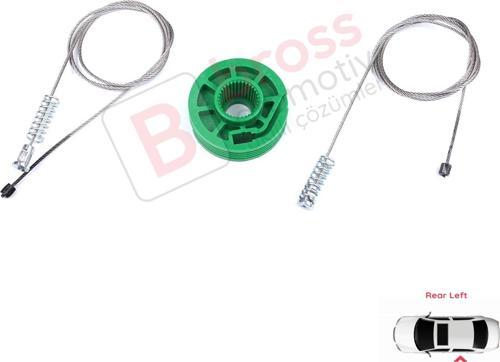 Audi A4 S4 RS4 B5 8D2 8D5 1994-2002 4/5 Kapı 8D0839461 İçin Elektrikli Arka Sol Cam Kriko Tamir Seti