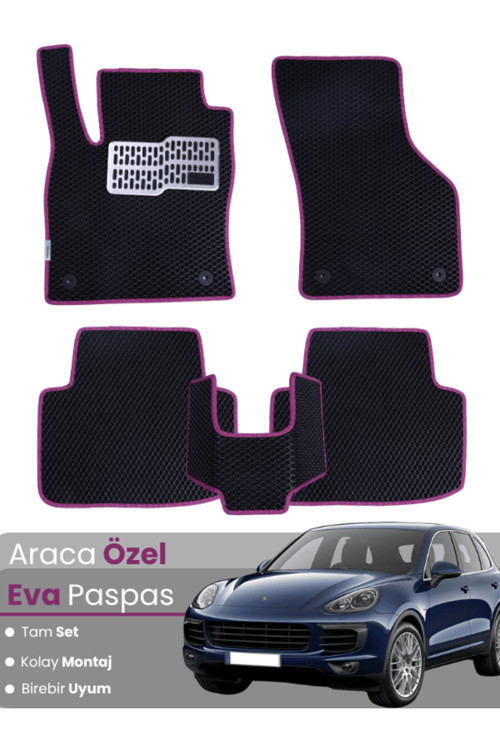 Porsche Cayenne (2011-2017) Uyumlu Eva Paspas Tam Set–Araca Özel,Oto Paspas