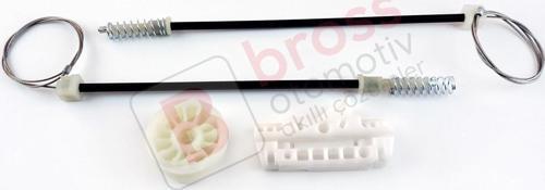 Opel Corsa D S07 2006-2014 5-Kapı 13188490 İçin Elektrikli Ön Sol Cam Kriko Tamir Seti