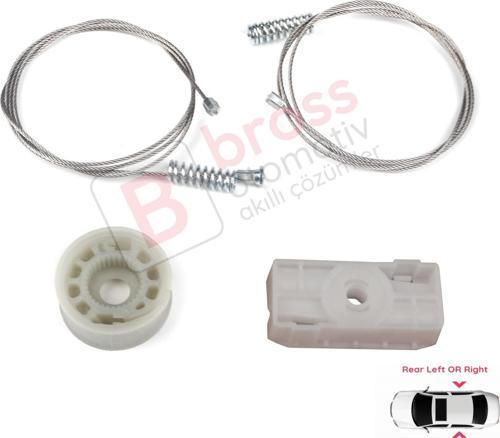 BMW 3 Series E46 2-Kapı Convertible 1999-2006 M3 318 320 323 325 330 İçin Arka Cam Kriko Tamir Seti