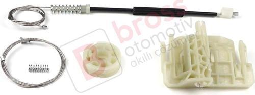 BMW 5 Series F10 F18 F11 4/5 Kapı 2009-2017 51357182614 İçin Arka Sağ Cam Kriko Tamir Seti