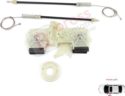 Ford Fiesta MK6 CB1 CCN JA8 JR8 2008-2017 4/5 Kapı 1573811 İçin Elektrikli Ön Sol Cam Kriko Tamir Se