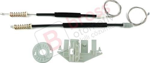 EWR5434 Peugeot 406 8B 8E/F 1995-2004 4/5 Kapı 0130821925 İçin Arka Sol Kapı Cam Kriko Tamir Seti