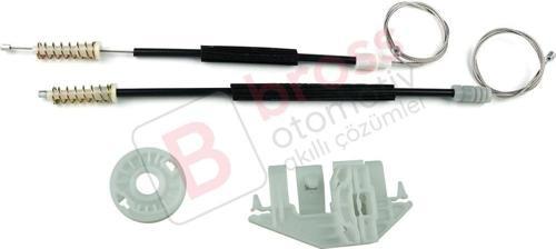 EWR5435 Peugeot 406 8B 8E/F 1995-2004 4/5 Kapı 0130821924 İçin Arka Sağ Kapı Cam Kriko Tamir Seti