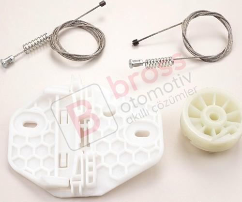 Renault Clio MK2 BB CB Thalia MK1 LB Symbol MK1 7700434304 İçin Sağ Arka Cam Kriko Seti