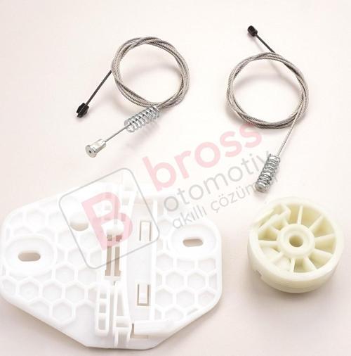 Renault Clio MK2 BB CB Thalia MK1 LB Symbol MK1 8200232508 İçin Sol Arka Cam Kriko Seti