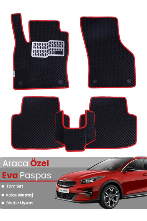 Kia Xceed (2019-2025) Uyumlu Eva Paspas Tam Set–Araca Özel,Kolay Montaj,Su Geçirmez