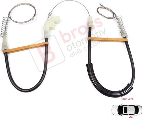 Volvo S40 V40 MK1 644 645 1995-2004 4/5-Kapı 30623452 İçin Elektrikli Arka Sol Cam Kriko Tamir Seti