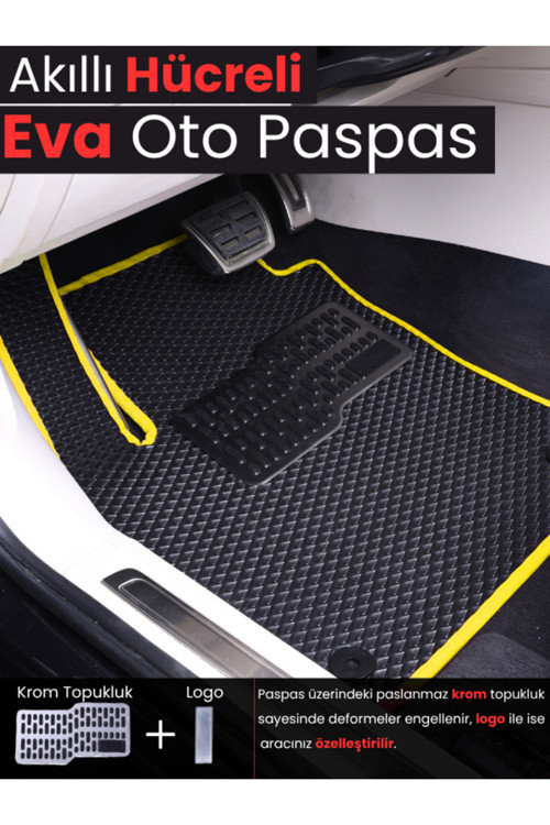 Toyota Rav4 (2005-2012) Uyumlu Eva Paspas Tam Set–Oto Paspas,Araca Özel,Su Geçirmez