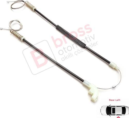 Volvo S40 V40 MK1 644 645 1995-2004 4/5-Kapı 30623452 İçin Elektrikli Arka Sol Cam Kriko Tamir Seti