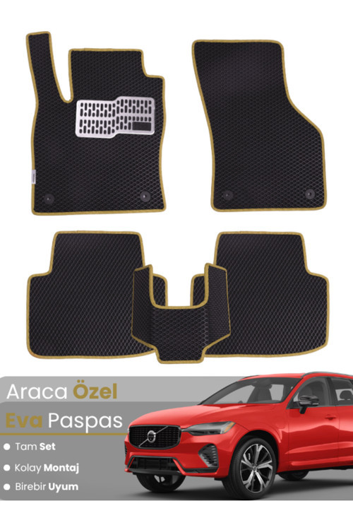 Volvo Xc60 Benzinli (2021-2025) Uyumlu Eva Paspas Tam Set–Oto Paspas,Araca Özel,Tam Koruma