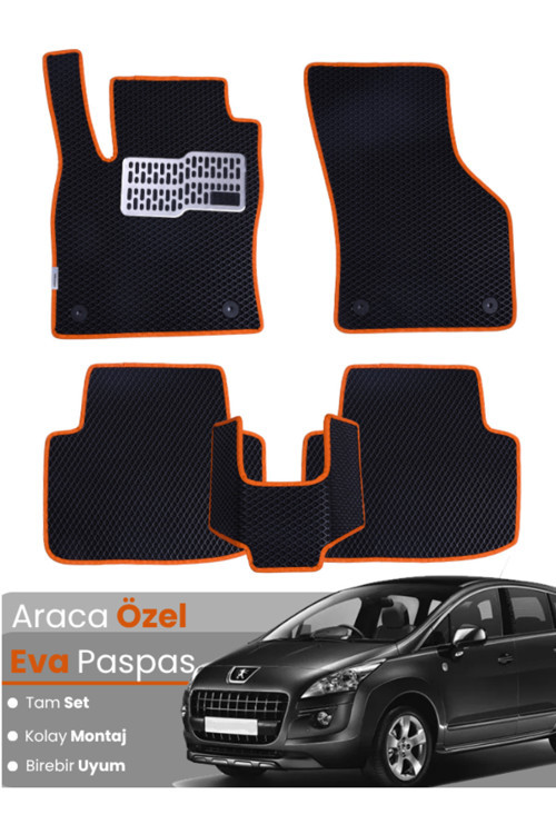 Peugeot 3008 (2008-2017) Uyumlu Eva Paspas Tam Set–Araca Özel,Oto Paspas