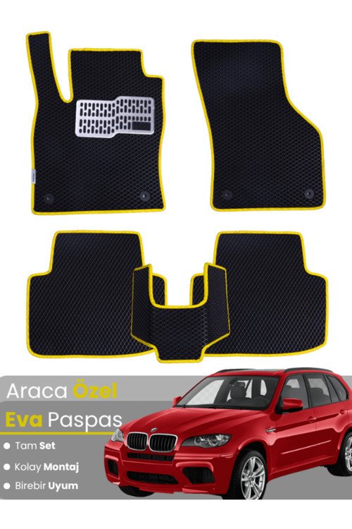 Bmw X5 E70 (2006-2013) Uyumlu Eva Paspas Tam Set–Araca Özel,Su Geçirmez,Hızlı Ve Kolay Montaj