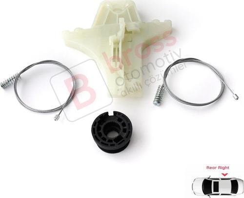 VW Golf MK6 A6 5K 5K1 AJ5 2008-20014 5-Kapı 5K4839462 İçin Elektrikli Arka Sağ Cam Kriko Tamir Seti