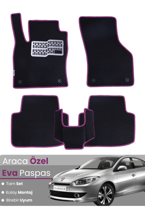 Renault Fluence (2009-2014) Uyumlu Eva Paspas Tam Set–Oto Paspas,Araca Özel