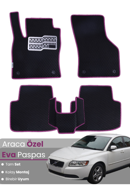 Volvo S40 (2000-2004) Uyumlu Eva Paspas Tam Set–Oto Paspas,Araca Özel,Tam Koruma