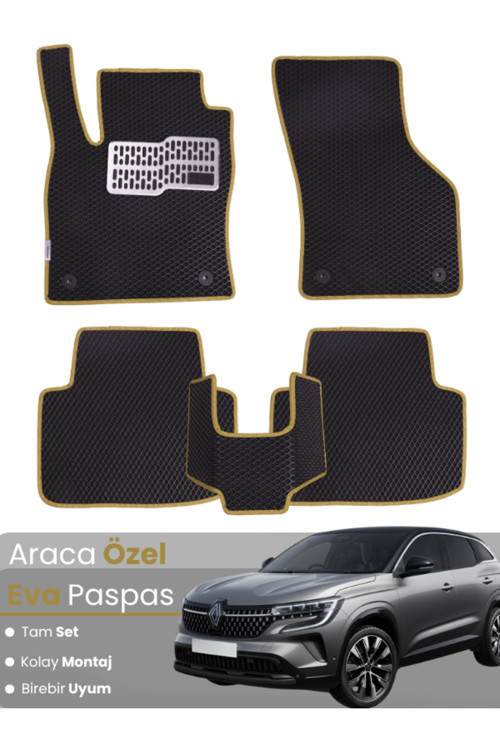 Renault Austral (2022-2025) Uyumlu Eva Paspas Tam Set–Araca Özel,Oto Paspas