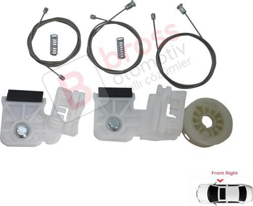 Hyundai Elantra HD 2005-2011 Sonata NF 2005-2008 824812H000 İçin Elektrikli Ön Sağ Cam Kriko Seti