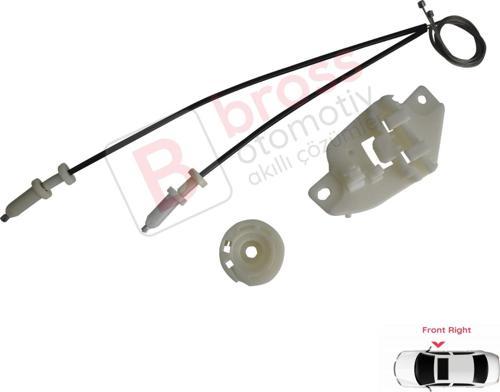 Hyundai Starex H-1 MK1 A1 1997-2007 824024A000 İçin Elektrikli Ön Sağ Cam Kriko Tamir Seti
