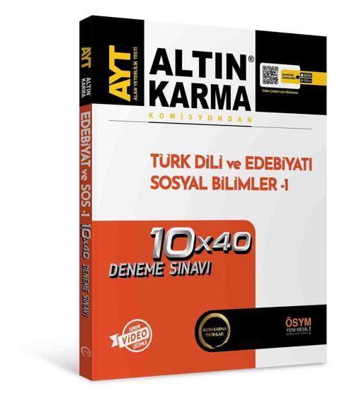 Altın Karma 2024 Ayt Türk Dili Ve Edebiyatı Sos -1 10X40 Branş Deneme