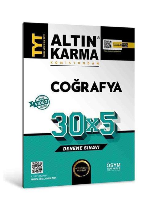 Altın Karma 2024 Tyt Coğrafya 30X5 Deneme Sınavı