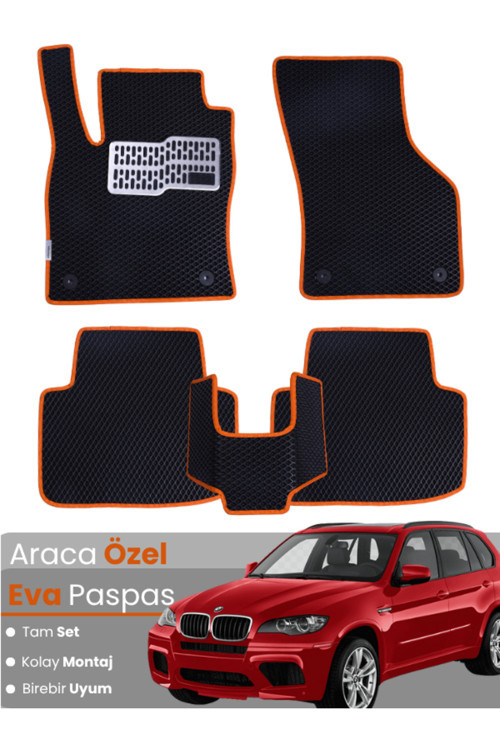 Bmw X5 E70 (2006-2013) Uyumlu Eva Paspas Tam Set–Araca Özel,Su Geçirmez,Hızlı Ve Kolay Montaj