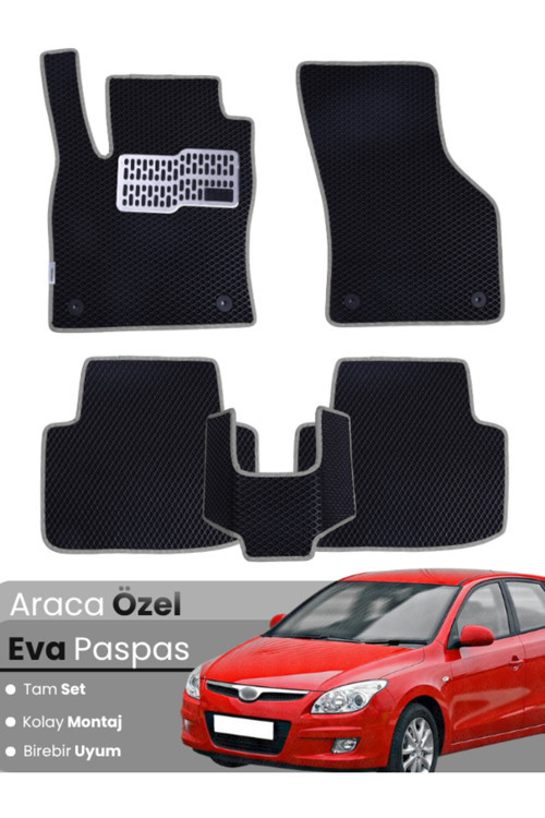 Hyundai İ30 (2007-2011) Uyumlu Eva Paspas Tam Set–Araca Özel,Kolay Montaj,Su Geçirmez