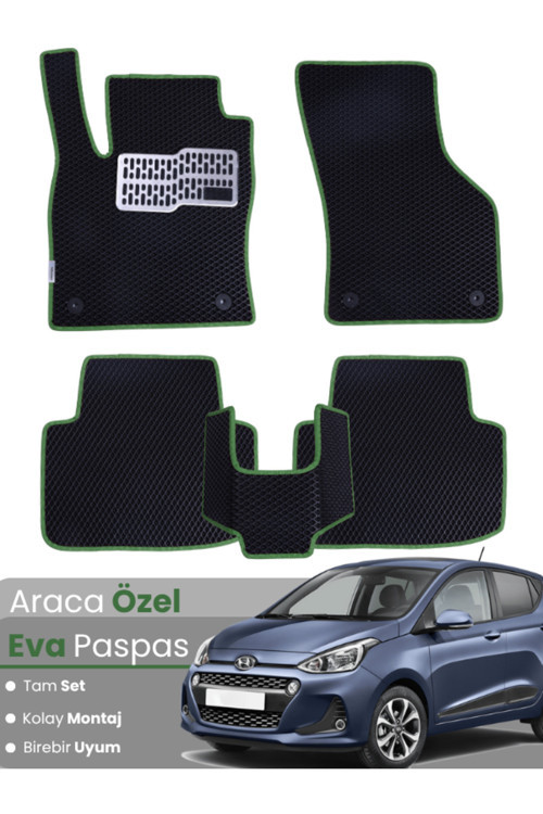 Hyundai İ10 (2013-2019) Uyumlu Eva Paspas Tam Set–Araca Özel,Kolay Montaj,Su Geçirmez