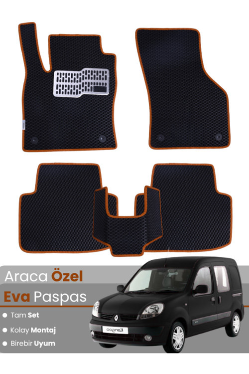 Renault Kangoo 1 (1997-2007) Uyumlu Eva Paspas Tam Set–Oto Paspas,Araca Özel