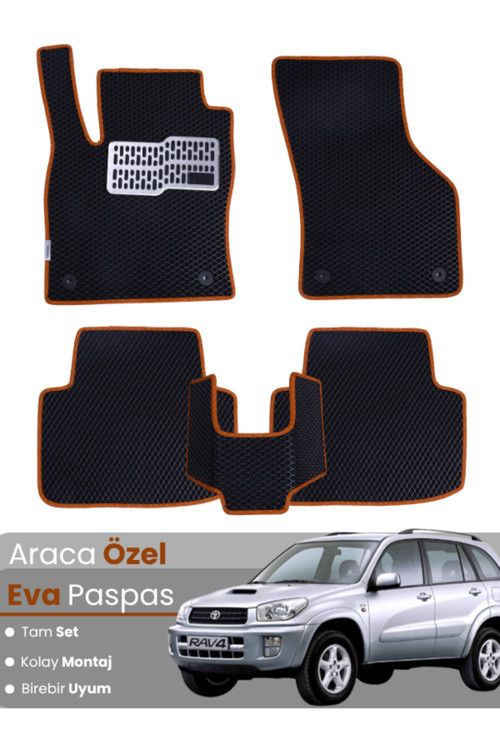 Toyota Rav4 (2005-2012) Uyumlu Eva Paspas Tam Set–Oto Paspas,Araca Özel,Su Geçirmez