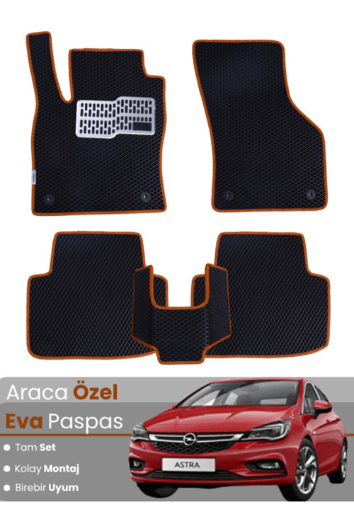 Opel Astra K Sedan (2015-2021) Uyumlu Eva Paspas Tam Set–Araca Özel,Kolay Montaj