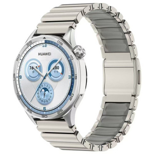 Huawei GT4 46mm Zore KRD-151 22mm Metal Silikon Kordon Huawei GT4 46mm, Akıllı Saat ve Aksesuarları Zore - Gümüş-Gri