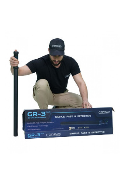 Gr-3 Plus Yeraltı Görüntüleme Cihazı 3D Zemin Tarama Dual Sensör 7 Metre Derinlik