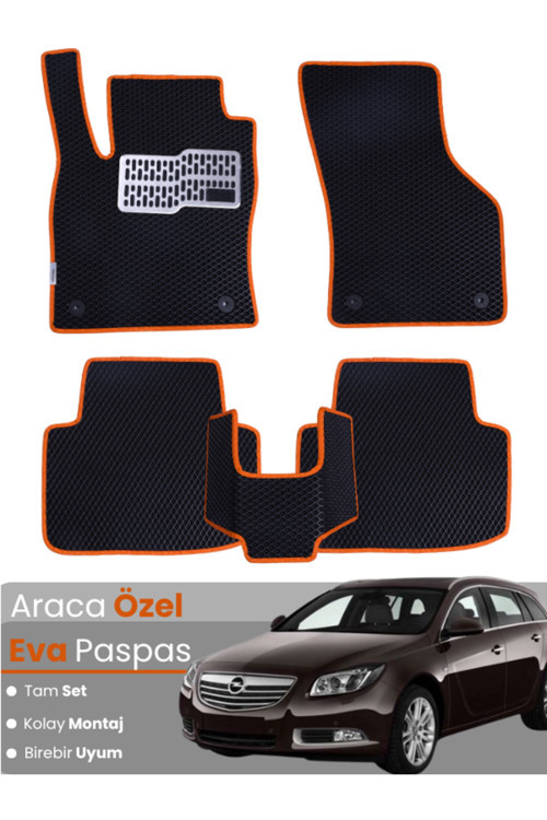 Opel Insignia (2008-2013) Uyumlu Eva Paspas Tam Set–Araca Özel,Kolay Montaj,Oto Paspas
