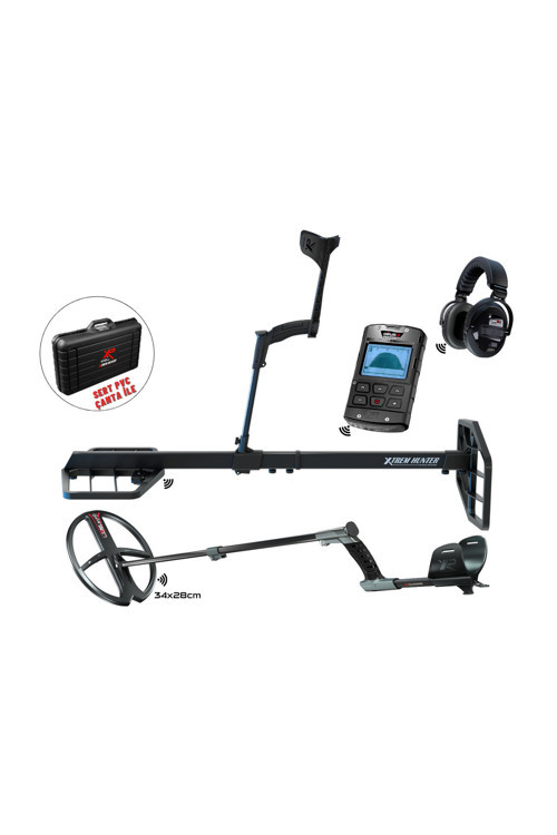Xtrem Hunter Metal Dedektör-34Fmf Başlık 2 Ana Kontrol Ünitesi Wsa2Xl Kulaklık Double Paket