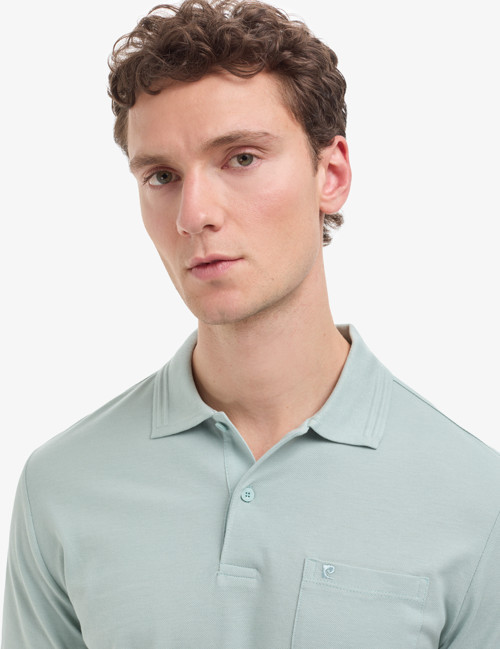 Koyu Mint Regular Fit %100 Pamuk Cepli Kıvrılmaz Düğmeli Polo Yaka Basic Tişört 50325290-VR152