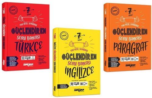 Ankara 7. Sınıf Türkçe + Paragraf + İngilizce Güçlendiren Soru Seti 3 Kitap 2023