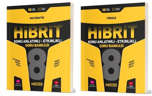 Hız Lgs 2025 8. Sınıf Matematik + Türkçe Hibrit Etkinlikli Soru Seti 2 Kitap