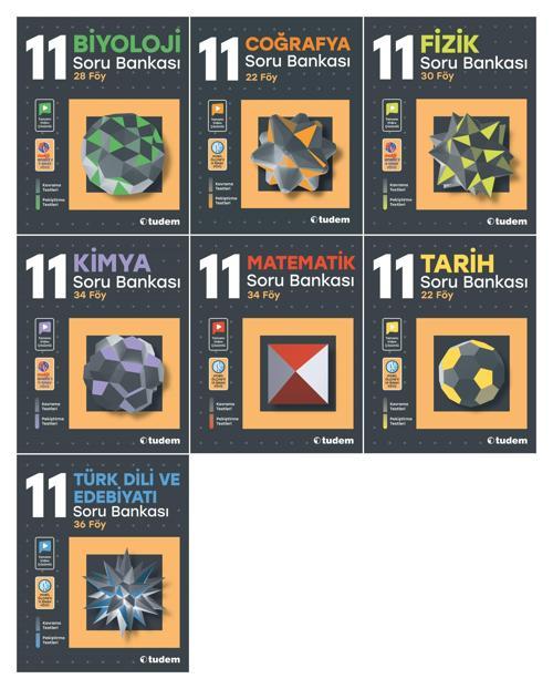 Tudem 11. Sınıf Soru Bankası Seti Tam Set 7 Kitap 2023